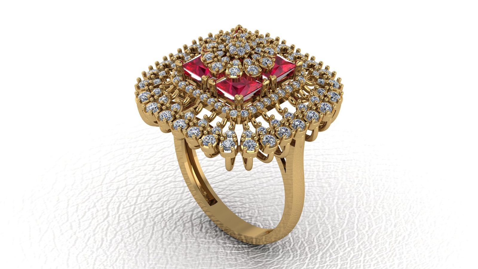 Ruby Royale Statement Ring Model Stl File Low Price 211026