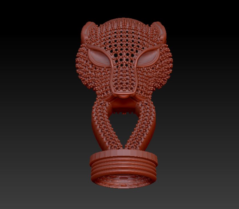 Majestic Panther Face – 3D Jewellery Model 000067